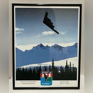 Framed Spirit of Alaska B2 Naming Ceremony.